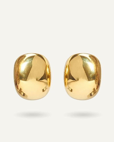 Pebble Studs Vergoldete Ohrringe aus Sterlingsilber