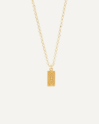 Delian Gold-Plated Thin Chain with Pendant