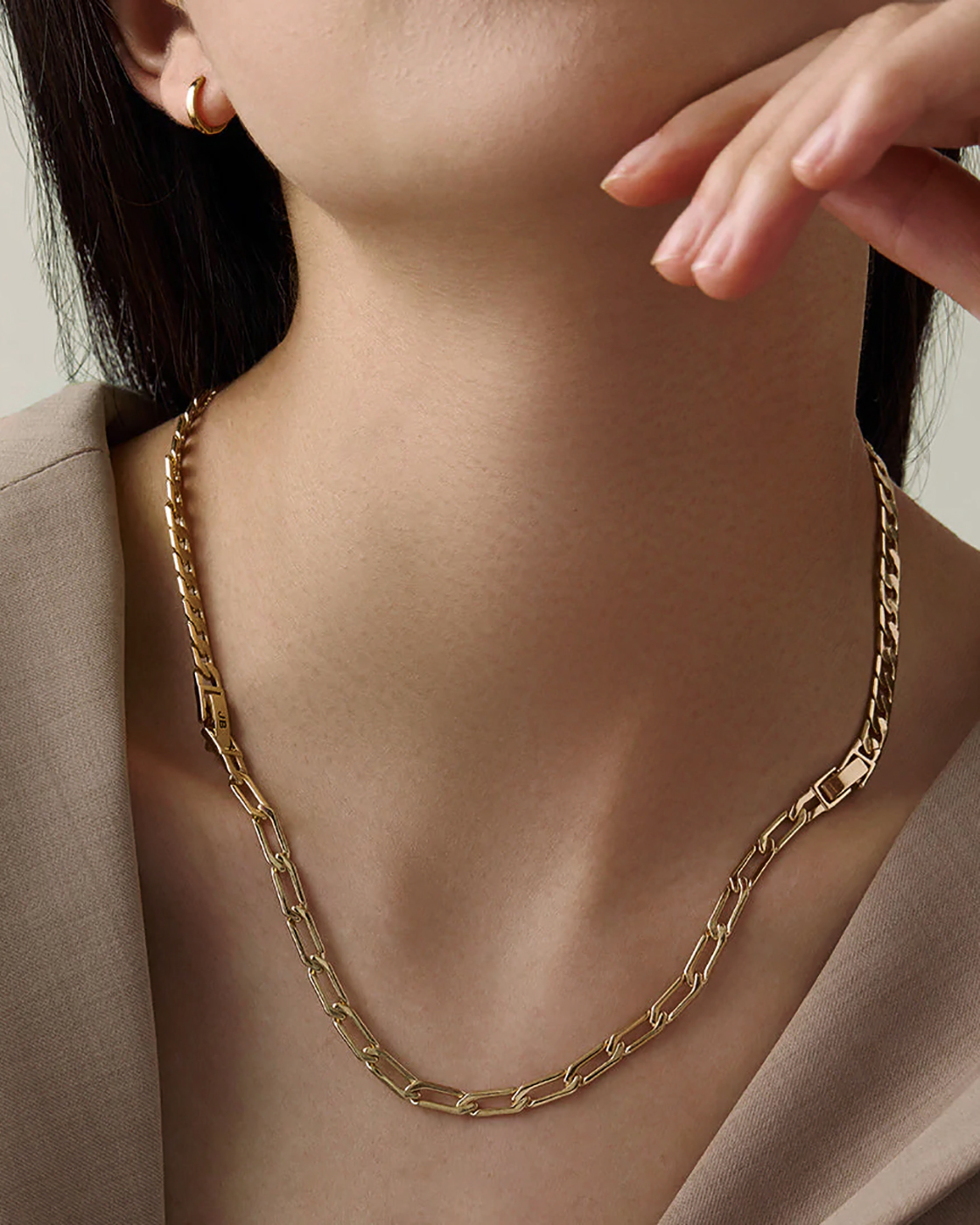 Brady Gold-Plated Convertible Chain