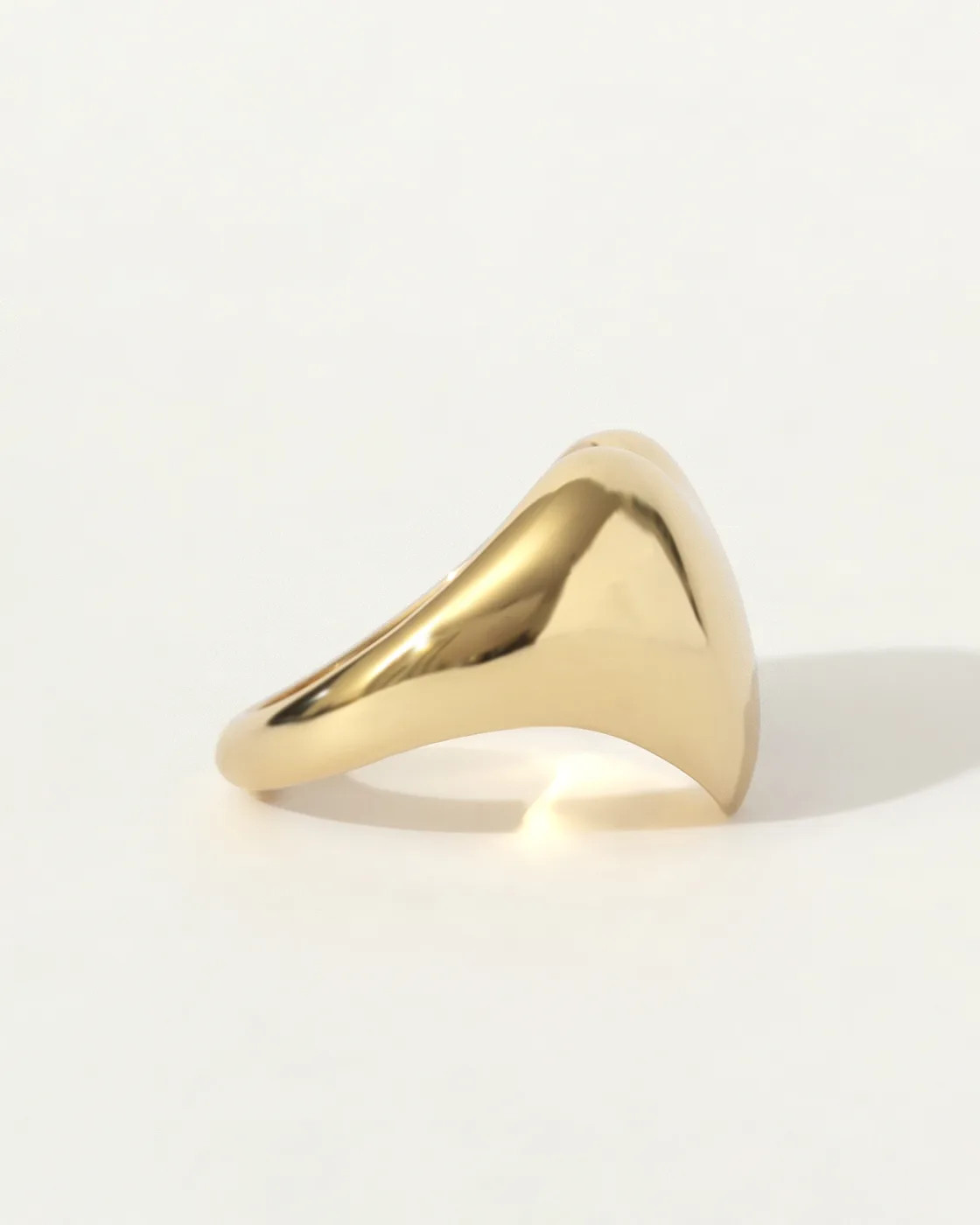 Gold-Plated Sterling Silver Bigger Heart Ring