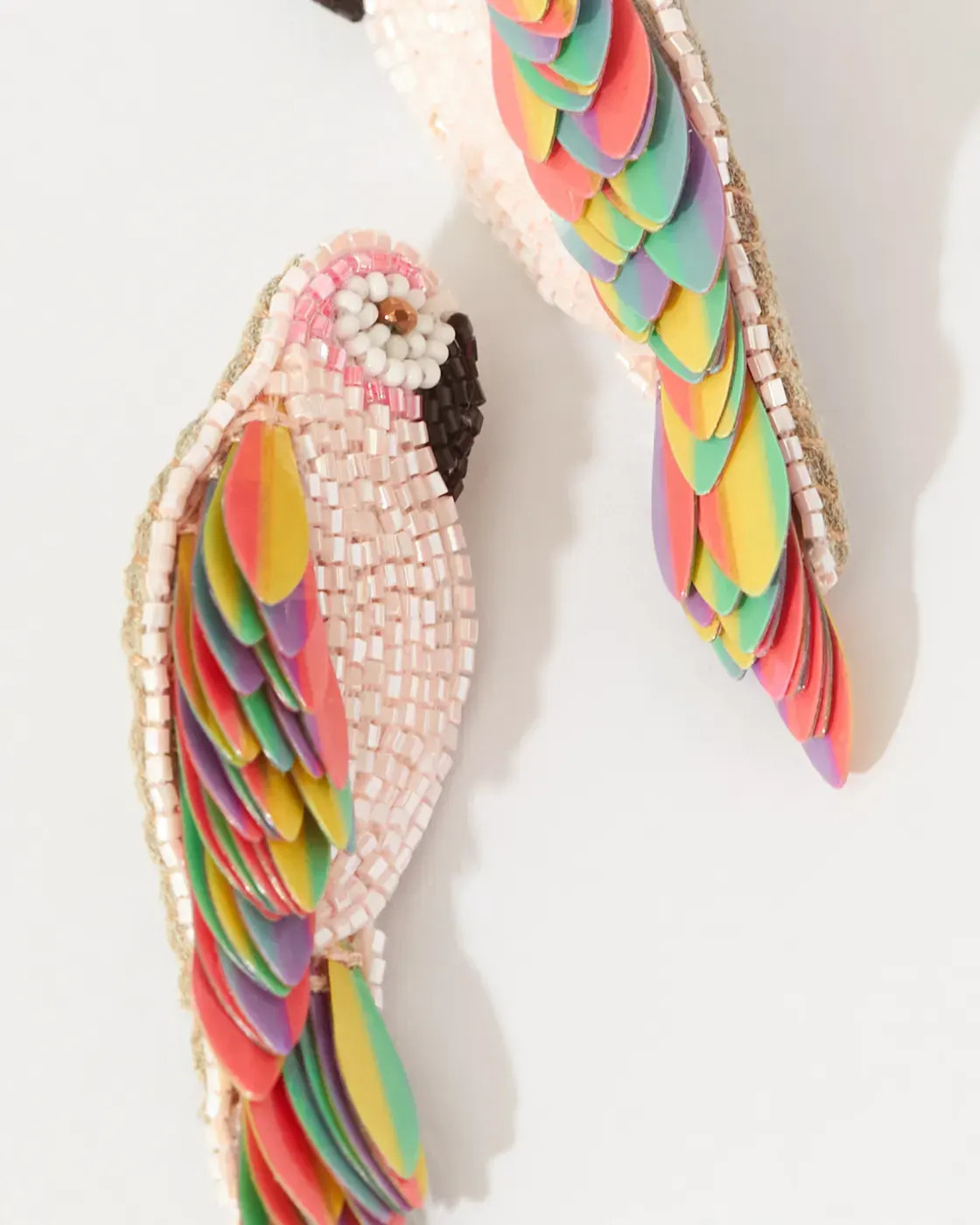 Multicoloured Beaded Ara Earrings