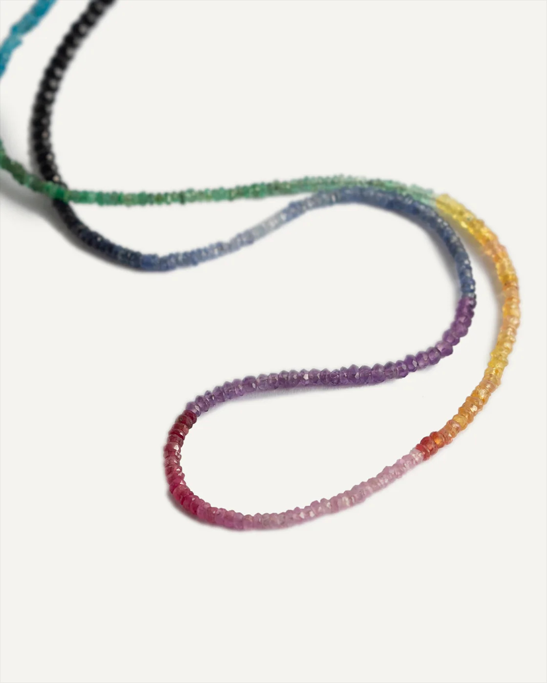 Aisha Rainbow Edelstein-Halskette