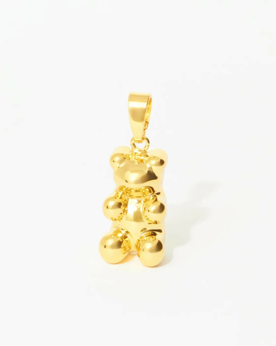 Golden Nostalgia Bear - Gold-Plated Pendant with Classic Connector