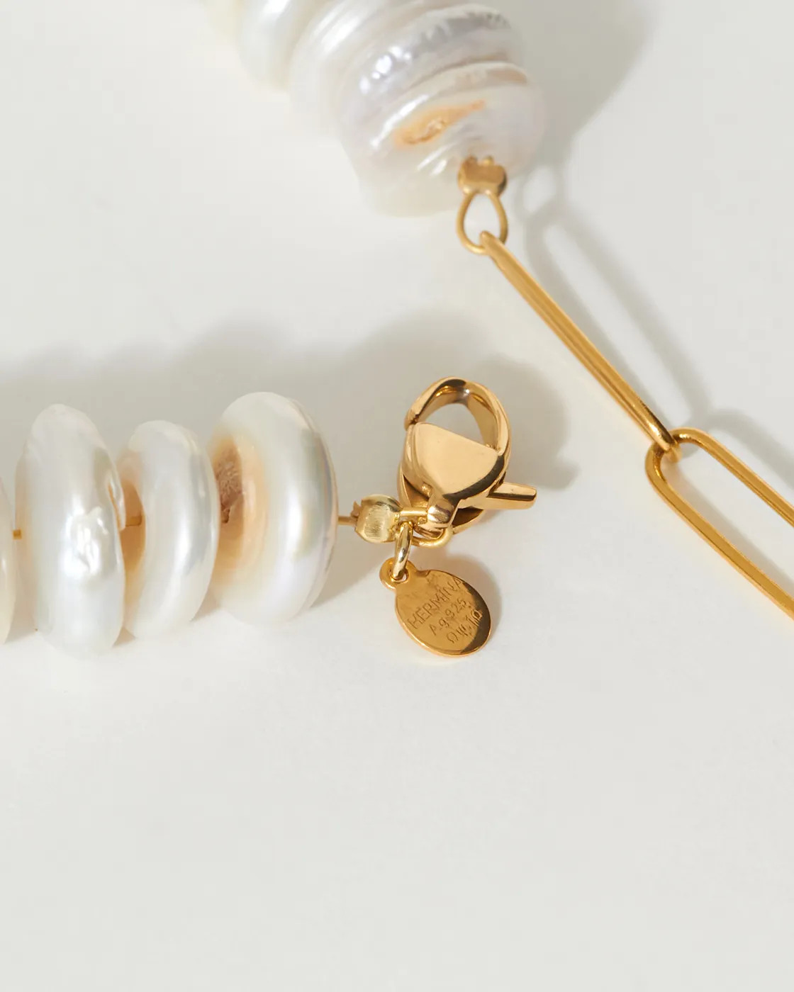 Kira Pearl and Howlite Necklace