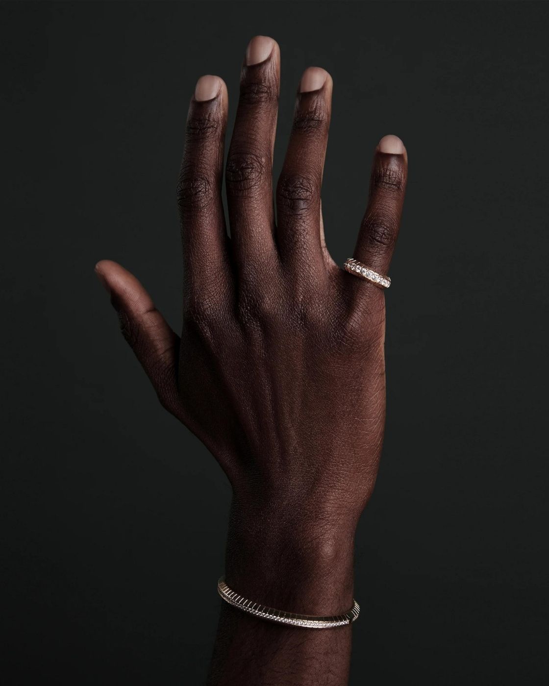 Eternity Rosa Gold Graviertes Diamant-Armband