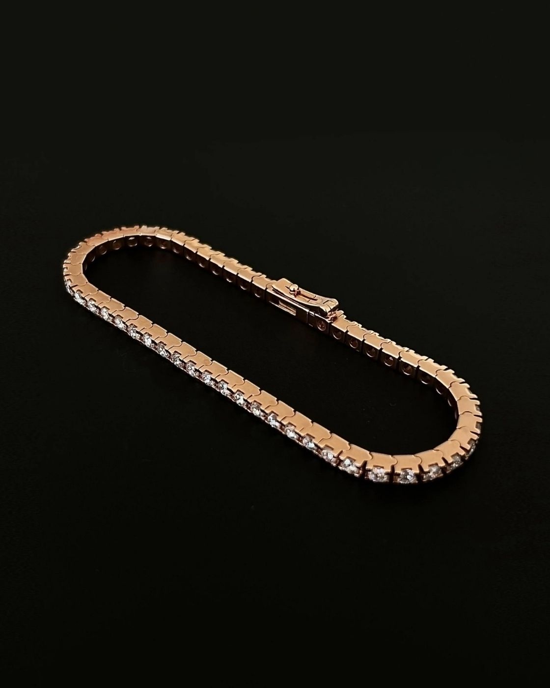 The Loev Pink Gold Tennis Armband 3,0 mm