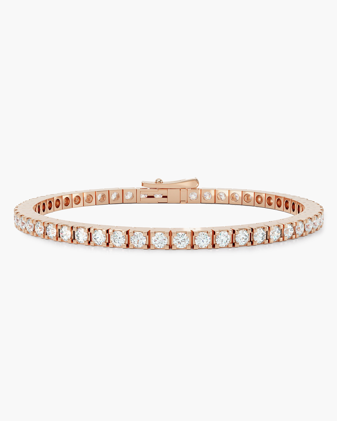 The Loev Pink Gold Tennis-Armband 3,5 mm