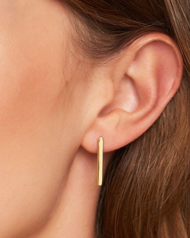 Essential Bar Gold Single Earring