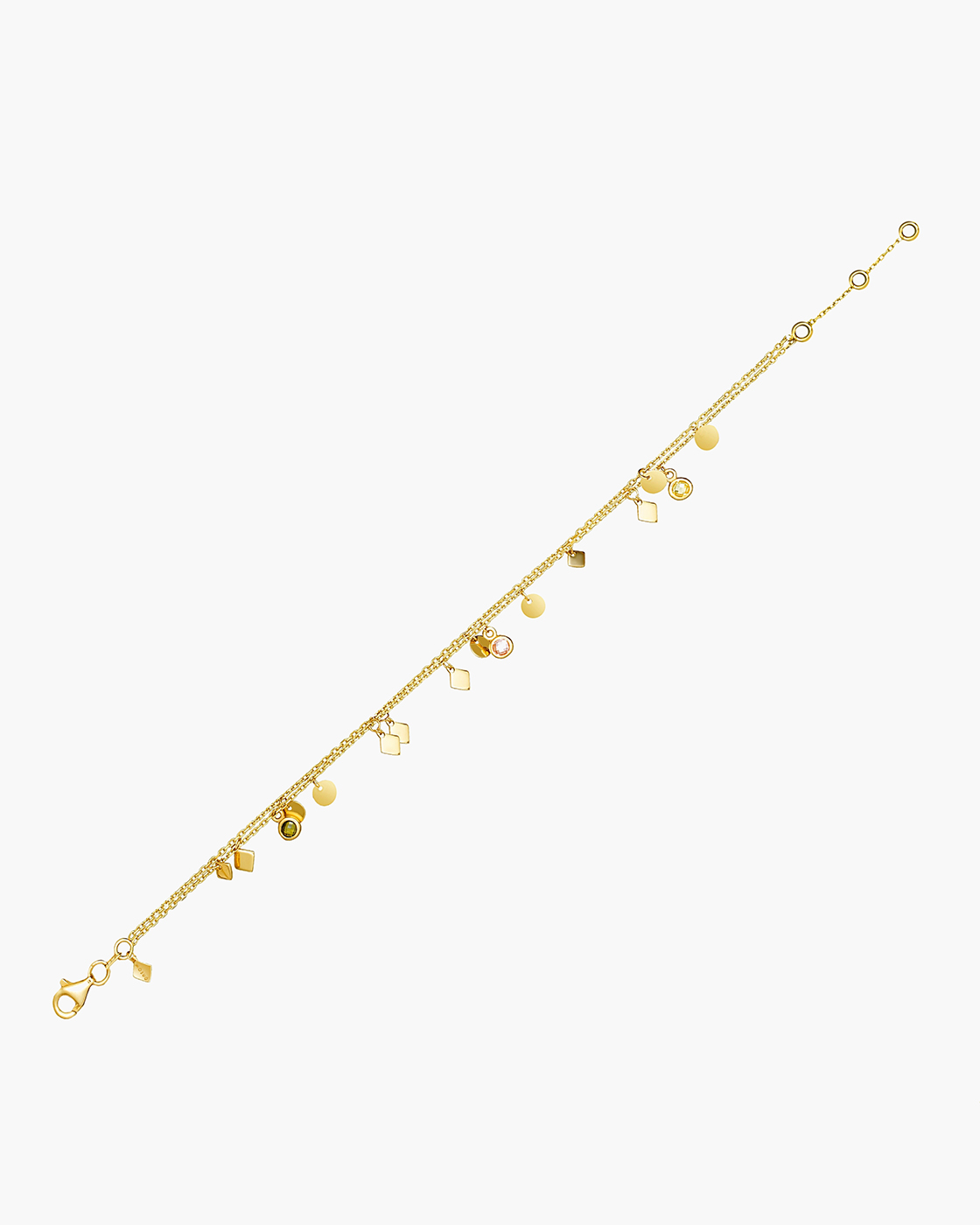 Nomad Double Yellow Gold Anklet